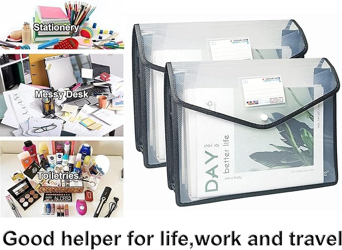 YoeeJob Plastic File Folders Legal Size Expandable Document Folder - Image 5