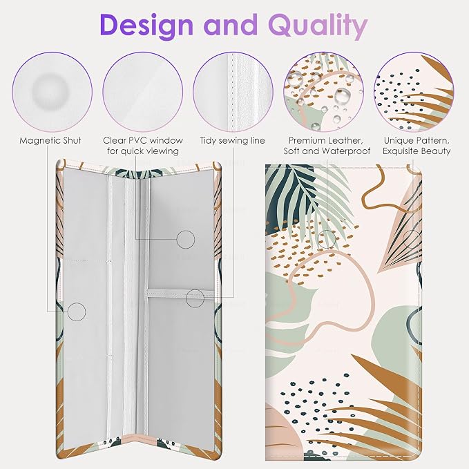Car Registration and Insurance Holder，Colour Patterns Men Women Car License - Image 4