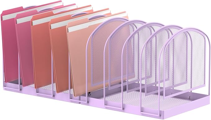 SUPEASY File Organizer 9-Section Mesh Desk Organizer, Upright File Organizer by SUPEASY