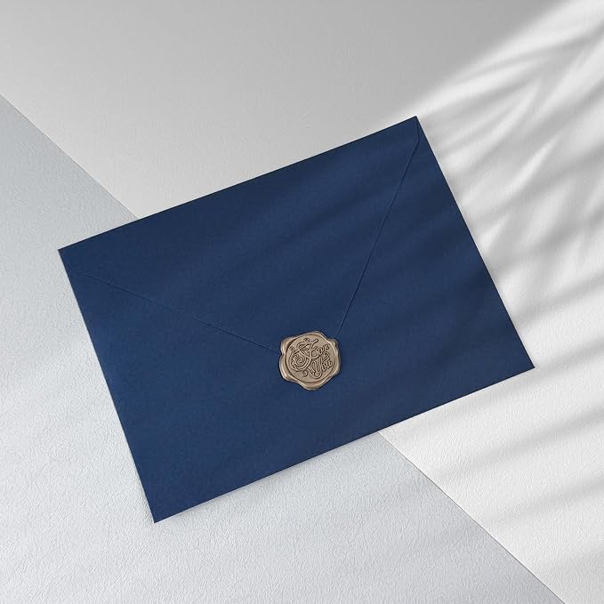 50 PCS Dark Blue Colorful A7 Envelopes - Image 4