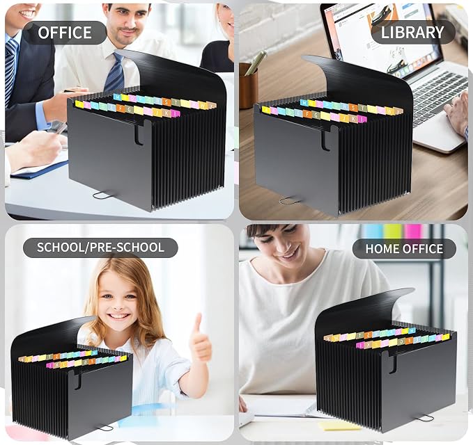 24 Pockets Expanding File Folder, Accordion File Organizer, Document Organizer - Image 6