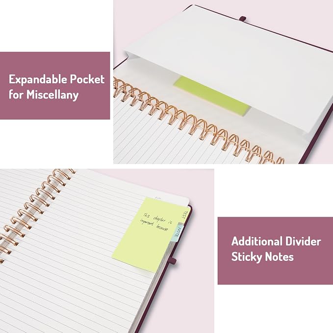 Forvencer Lined Spiral Journal Notebook - Image 5