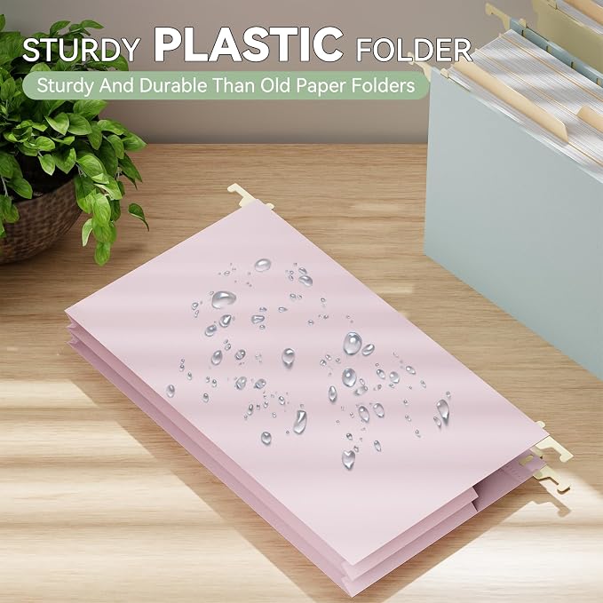 Legal Size Hanging File Folders, 6 Pack Heavy Duty 4" Expanding Pocket - Image 2