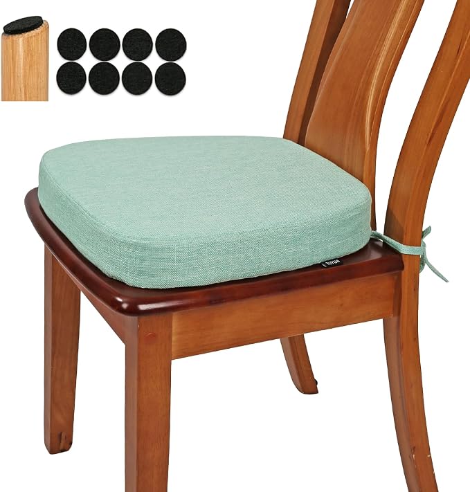 BUYUE Thickened 2.5" Friendly Woven Fabric Dining Chair Cushion, U-Shape High by BUYUE