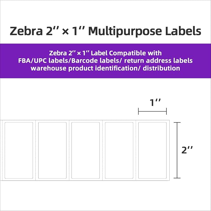 AveneMark 12 Rolls 2" x 1" Direct Thermal Labels - Image 3