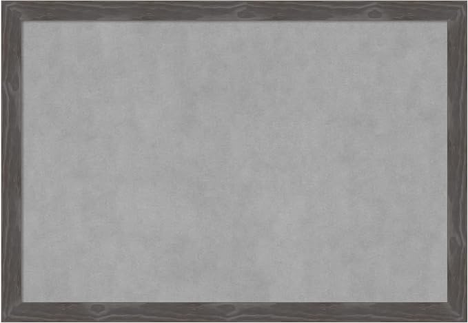 Amanti Art Grey Framed Magnetic Board 27x39 Large Vision Board by AmantiArt