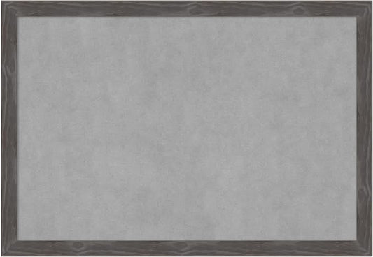 Amanti Art Grey Framed Magnetic Board 27x39 Large Vision Board by AmantiArt