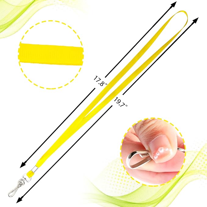 LOCONHA 100 Pack Yellow lanyards Lanyards - Image 2