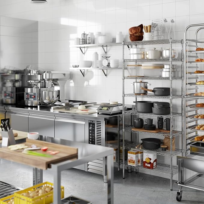 Regal Altair 14" Deep x 30" Wide x 74" Height Wire Shelving Kit | 8-Tier | NSF - Image 4