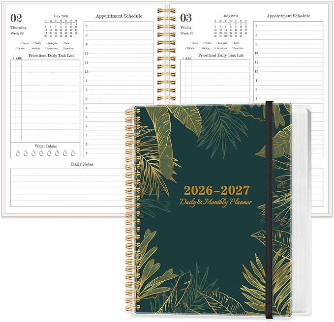 Daily Planner 2026-2027 by Qzyoneei