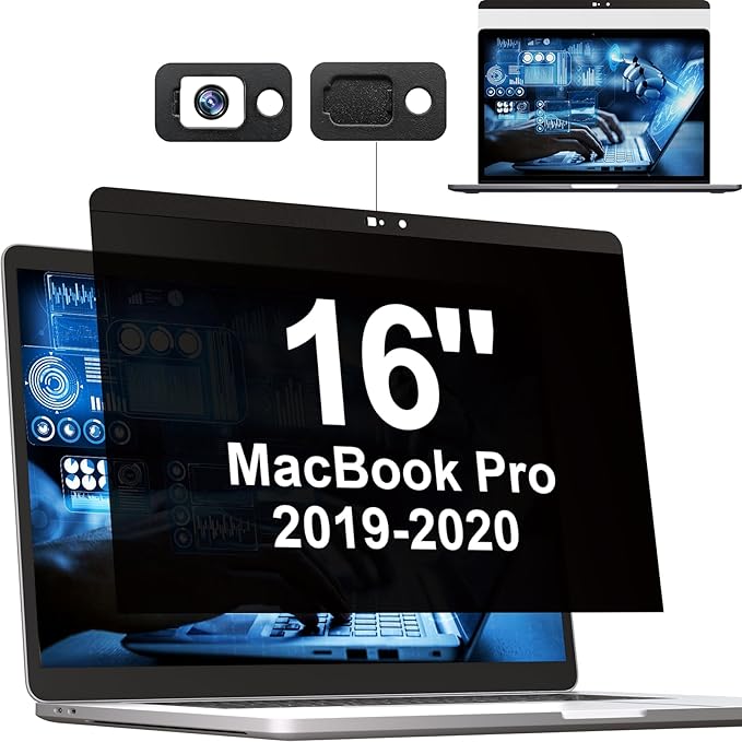 Mamol Privacy Screen MacBook Pro 16 Inch 2019, Magnetic Removable Anti Glare by Mamol