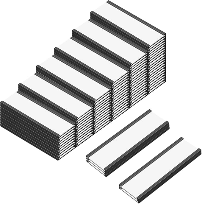 C Channel Magentic Label Holders 1x3 Inches, Magnetic Labels Shelf Label Data - Image 2