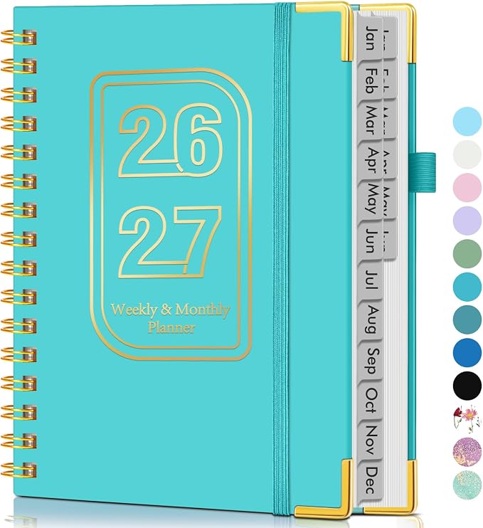 Planner 2026-2027, 18 Months Weekly and Monthly Hardcover Planner, January 2026 by Unknown