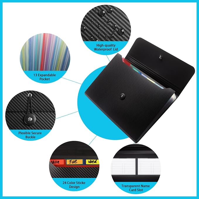 Nicfaec Expanding File Folder - Image 3