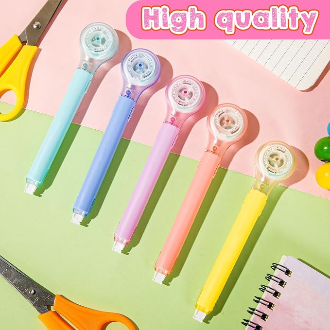 Gersoniel 10 Pack Correction Tape Pen Correctional Ink Tape Push Pull Protective - Image 3