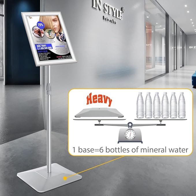 VAIIGO 8.5"x11" Pedestal Poster Sign Stand - Image 8