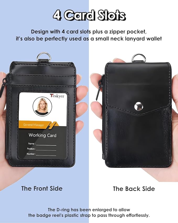 Teskyer Leather ID Badge Holder - Image 2