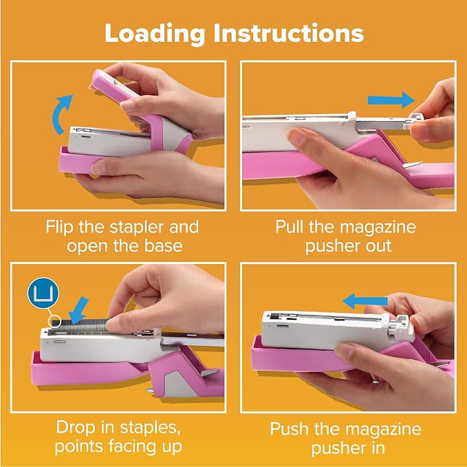 Bostitch Office InCourage Spring-Powered Compact Stapler, Half Strip, 20 Sheet - Image 9