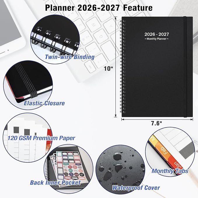 Monthly Planner 2026-2027, 18 Months Agenda Calendar Planner - Image 7