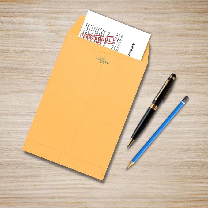 6x9 Clasp Envelopes – 10 Pack Brown Kraft Catalog Envelopes - Image 5