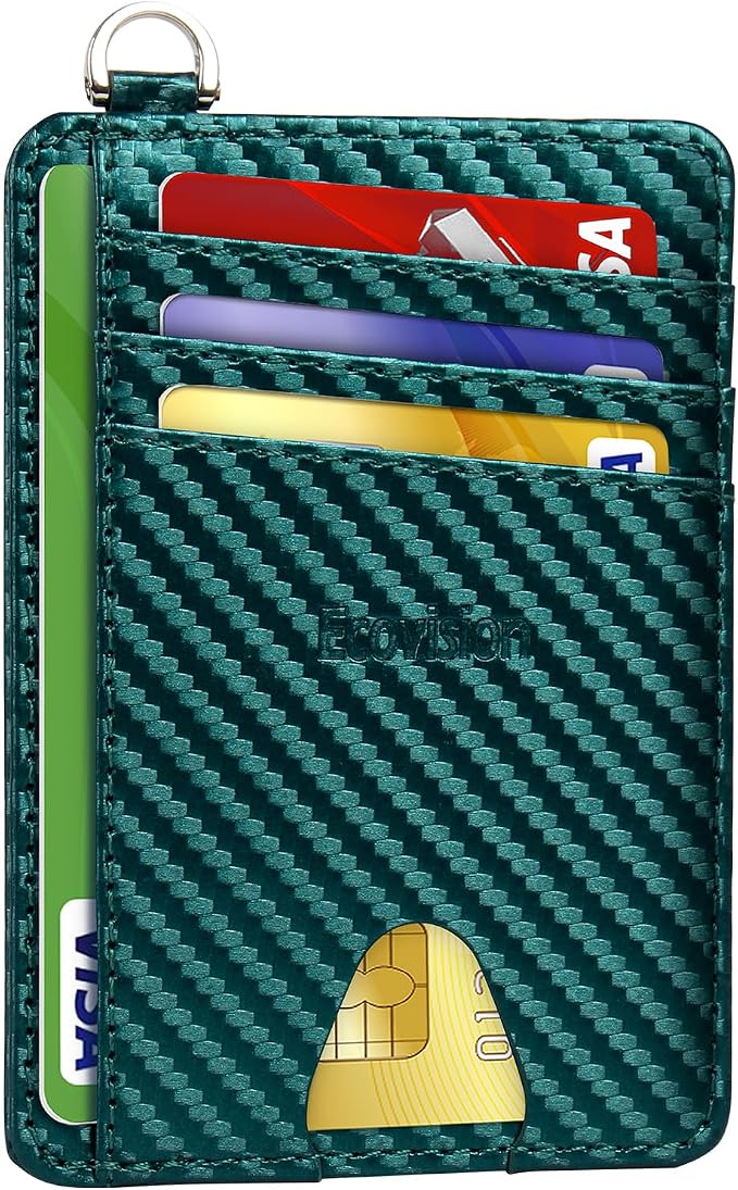 Slim Minimalist Front Pocket Wallet, RFID Blocking Credit Card Holder Wallet by Ecovision