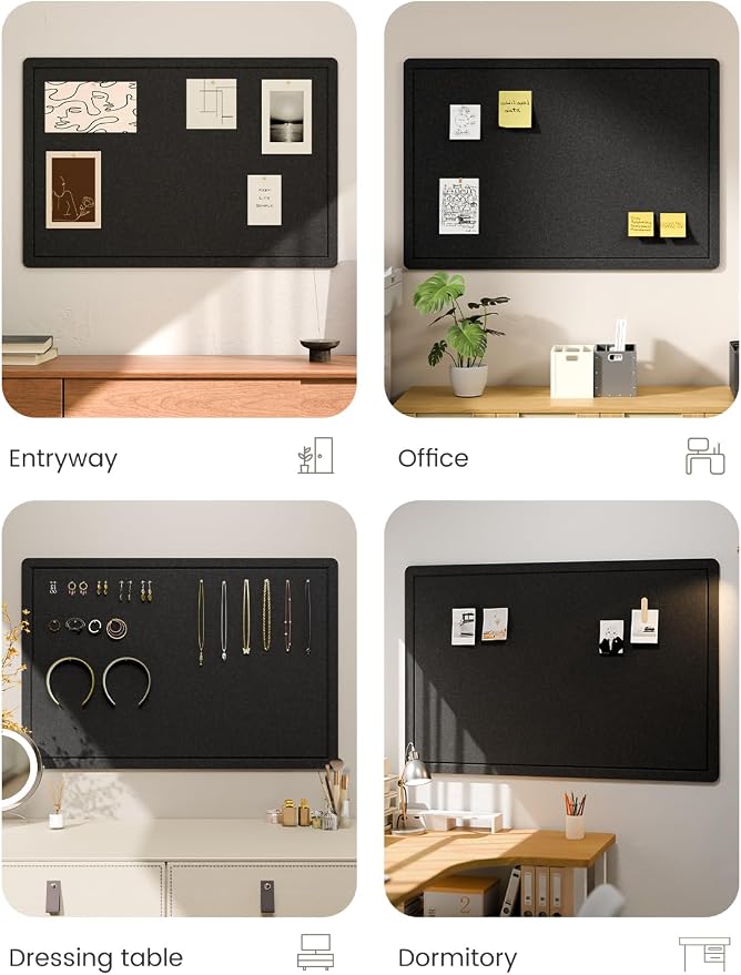 Fluxynara Bulletin Board, 35.4" x 23.6" Cork Board Alternative - Image 7