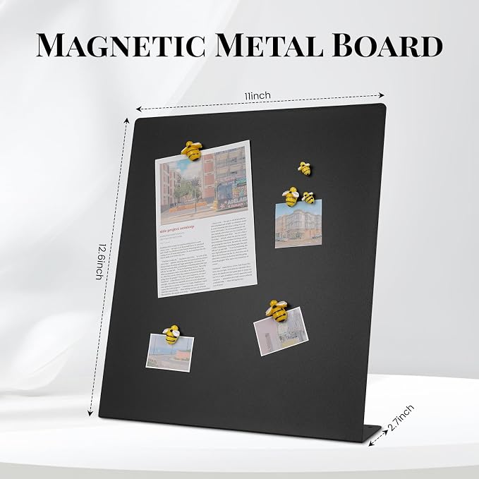 2 Pack Magnet Board, Metal Magnetic Bulletin Board, Magnet Display Stand - Image 7