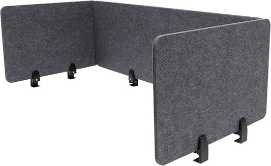 ReFocus Raw Clamp-On Acoustic Desk Divider Mounted Privacy Panel Set – Reduce by HAOREBAIYU