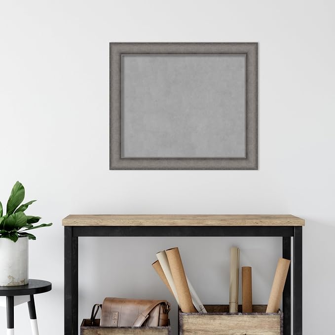 Amanti Art Grey Framed Magnetic Board 24x28 Medium Vision Board - Image 5