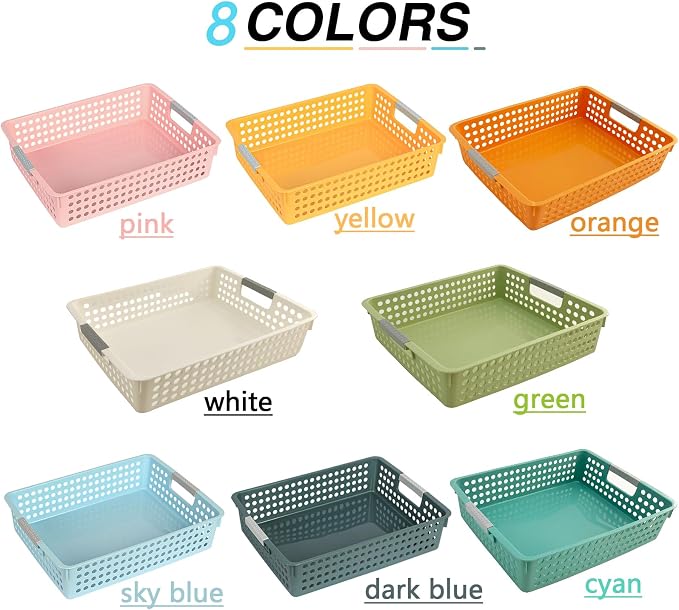 8Pcs Classroom Organization and Storage Paper Tray Holds, Fits 4A paper | Paper - Image 3