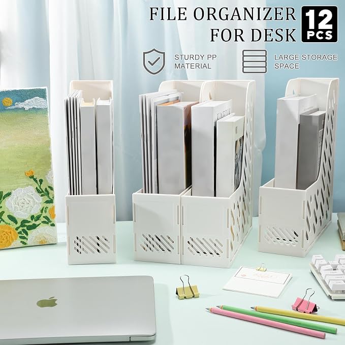 Glenmal 12 Pack Magazine Organizers Binder Organizer - Image 3