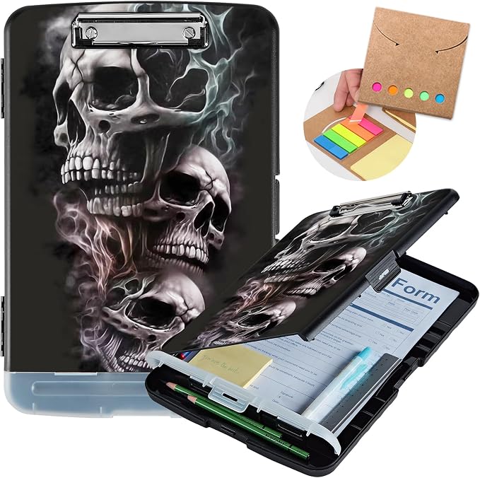 Clipboard with Storage, Heavy Duty Plastic Storage Clipboard with Low Profile - Image 2