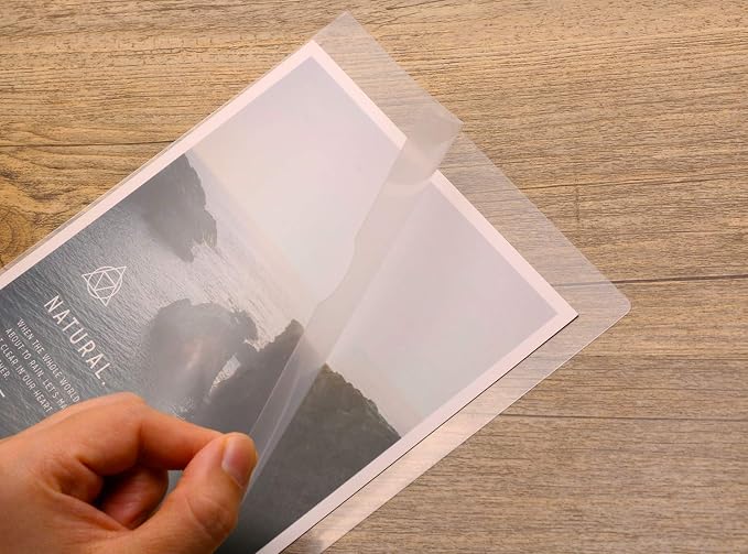 Tupalizy Clear Plastic File Document Folder Protector Organizer Transparent - Image 2