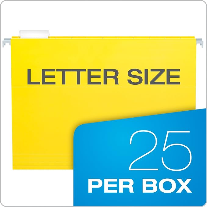 Pendaflex 81606EE Recycled Hanging Folders, Letter Size, 1/5 Cut - Image 5