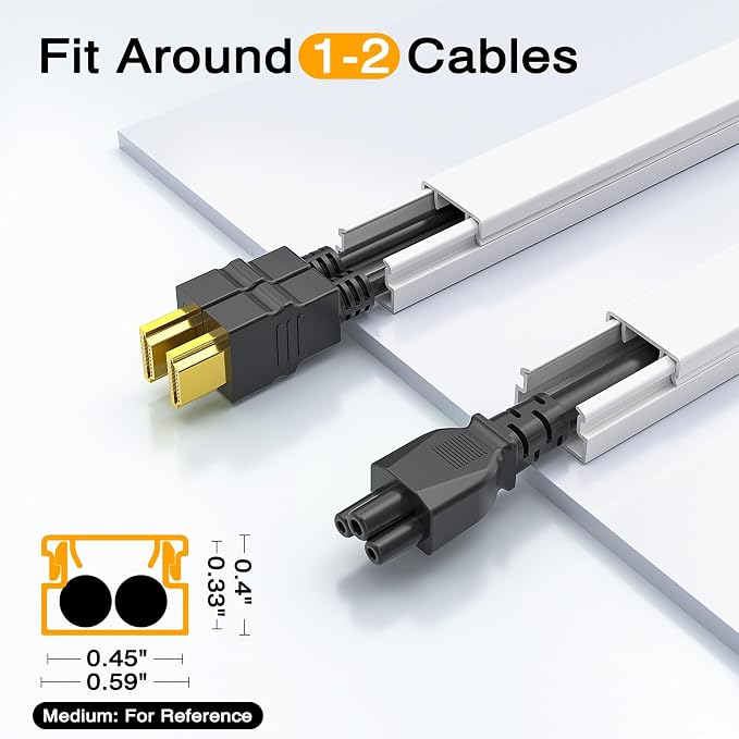 Delamu 56.7in Cord Hider, Cord Covers - Image 2