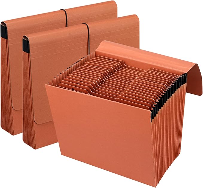3 Packs Heavy Duty Expanding File Folder Organizer, 21 Pockets Accordion File by Unknown