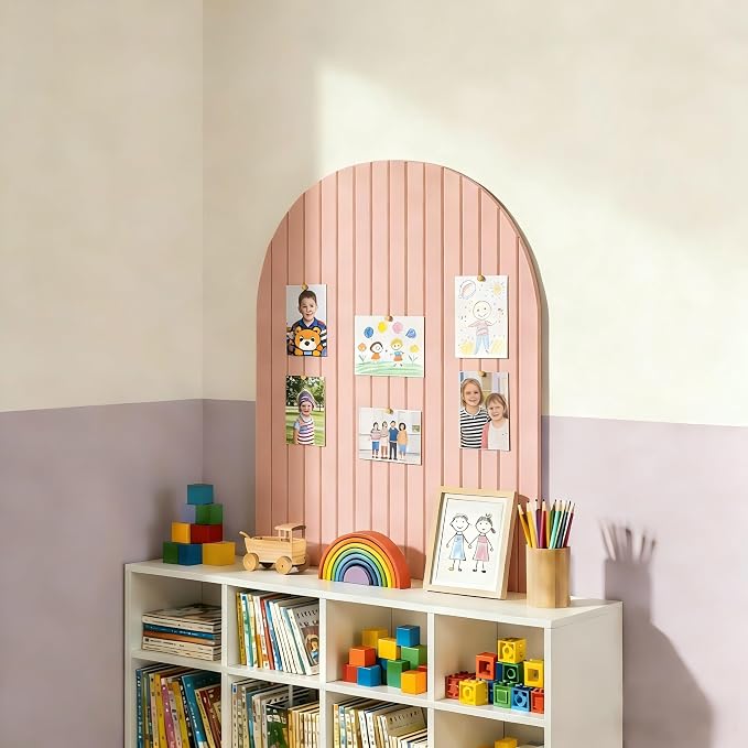 Large Arched Felt Bulletin Board, Sized 36" x 24" - Image 3