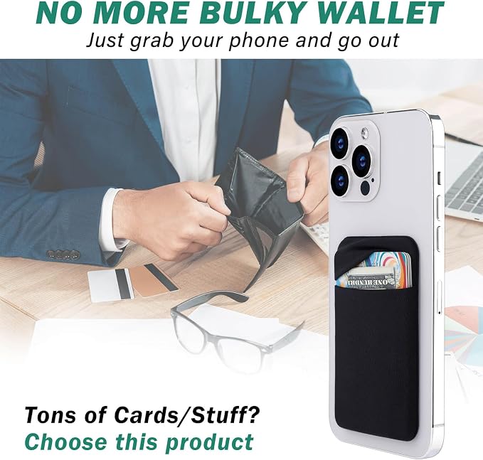 3Pack Cell Phone Card Holder Pocket - Image 2