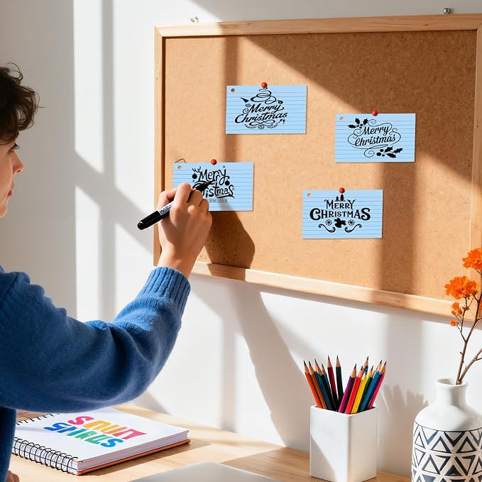 200 Count 3 x 5 Inch Blue Index Cards - Image 3