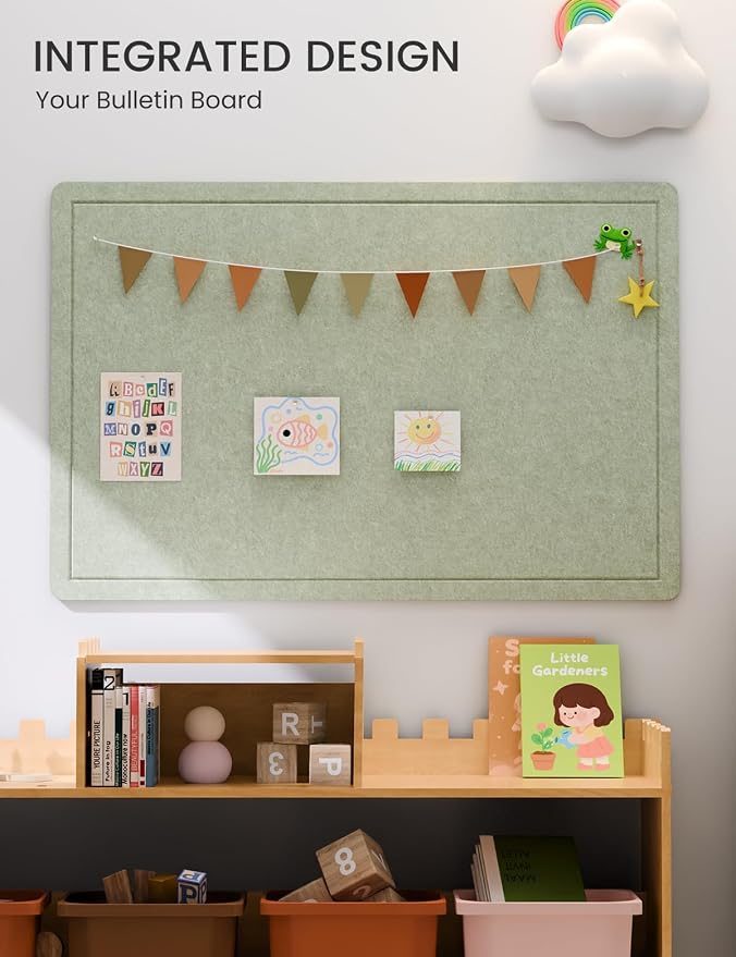 Fluxynara Bulletin Board, 35.4" x 23.6" Cork Board Alternative - Image 6