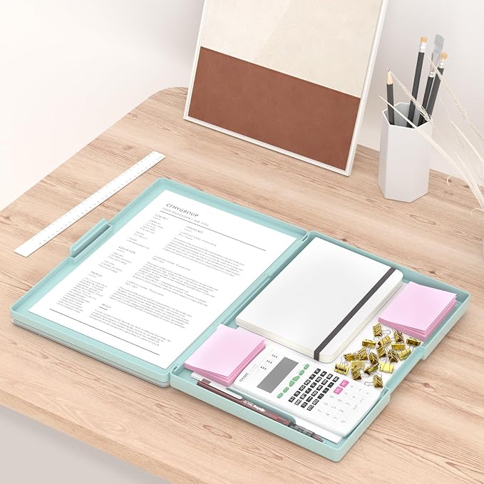 Rimilak Plastic Clipboard with Storage, Side Opening with 2 Compartment - Image 6
