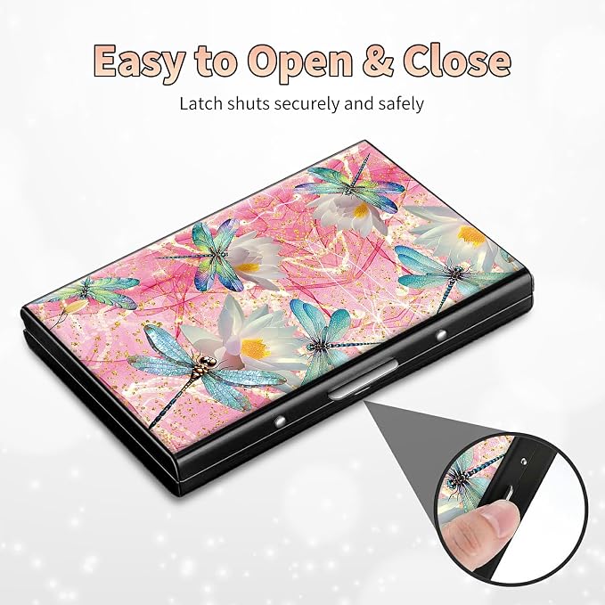 BWEGRHE Slim Credit Card Holder, Aluminum Minimalist Hard Case Pocket-Sized - Image 6