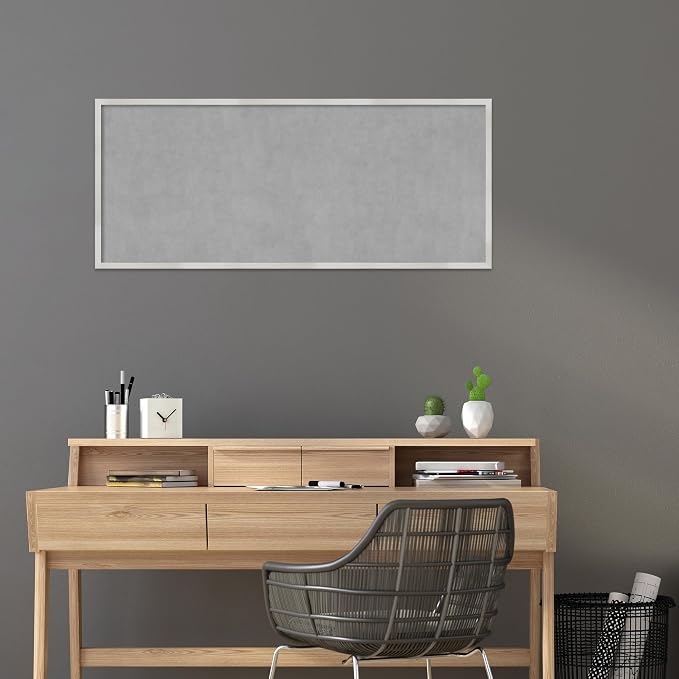 Amanti Art Silver Framed Magnetic Board 21x49 Oversize Vision Board - Image 5