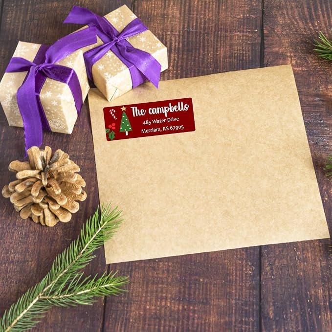 LINMAGCO Personalized Return Address Labels Gold 500 Pcs Mail Labels - Image 8