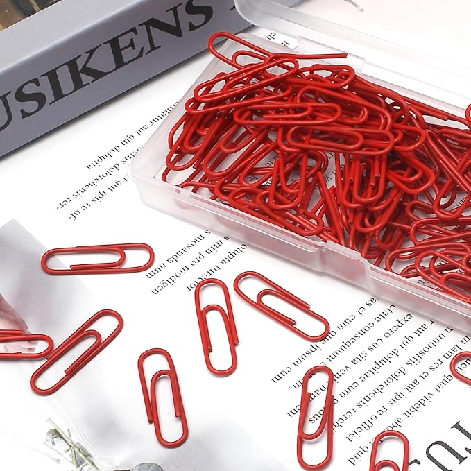 Luomorgo 120 Pcs Red Paper Clips - Image 6
