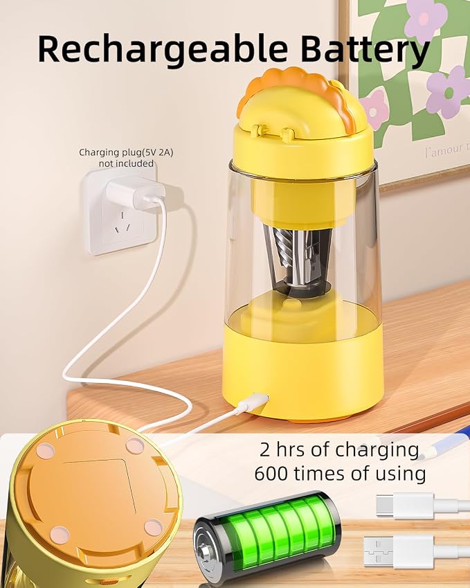 Zmol Fully Automatic Pencil Sharpener, Lion Pencil Sharpener - Image 6