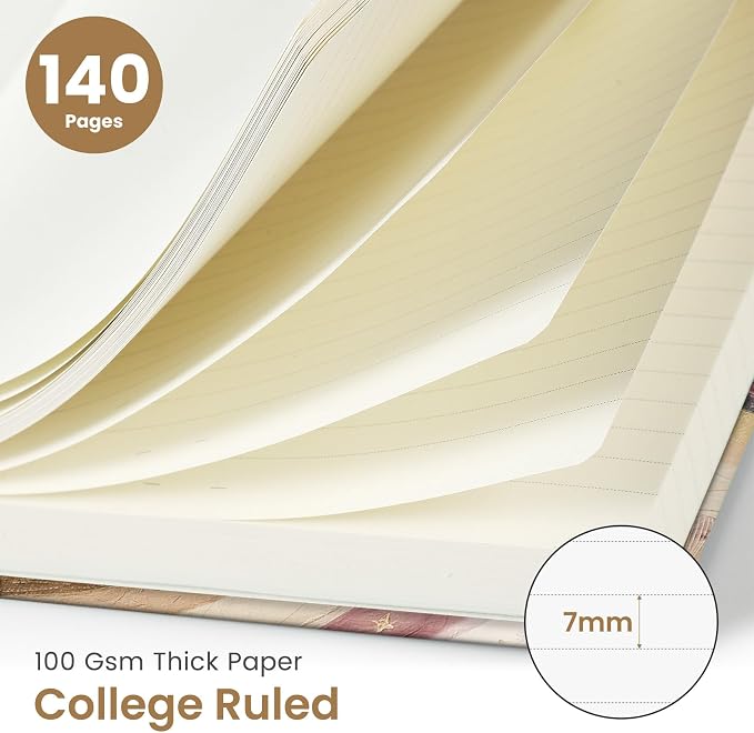 Taja Lined Spiral Journal Notebook - Image 2