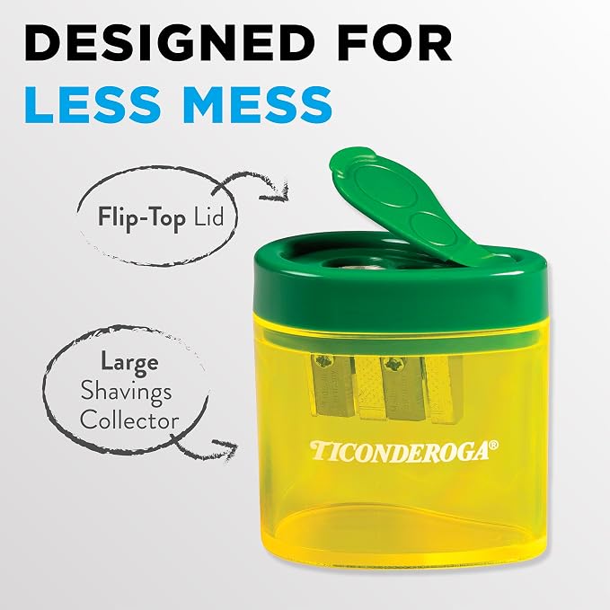 Ticonderoga Two-Hole Manual Pencil Sharpener - Image 5