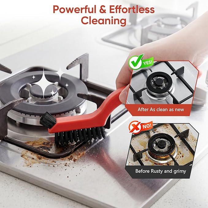 10PCS Nylon Cleaning Brushes for Tight Spaces, Non Scratch Detail Cleaning - Image 5