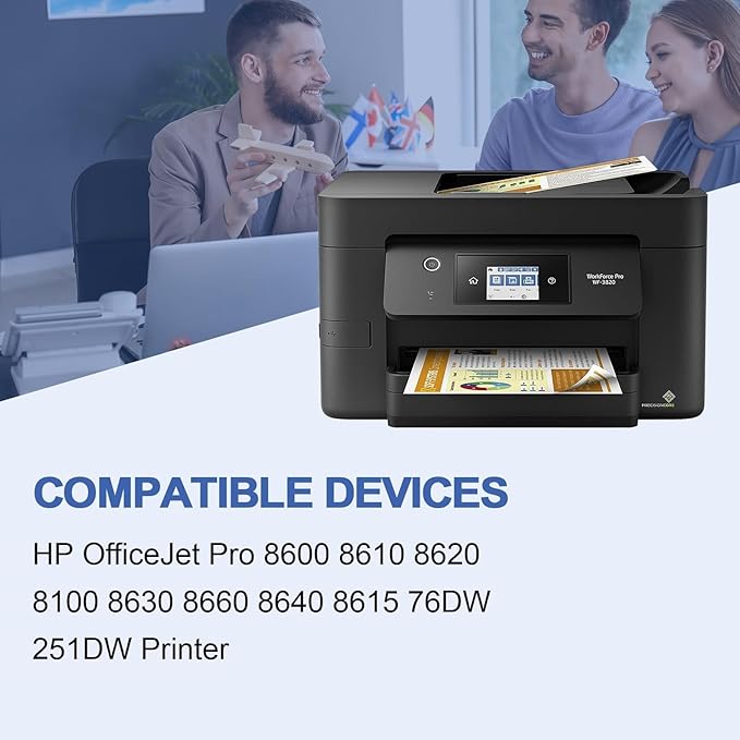 951XL Cyan Ink Cartridges Replacement for HP 951 XL 951XL Ink Cartridges (CN046AN) Work with OfficeJet Pro 8610 8600 8615 8620 8625 276dw 251dw Printer (951XLC 2 Pack)-DeskLoop Office